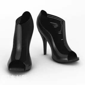 Black High Heels 3d model