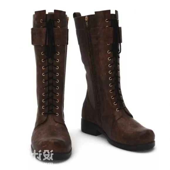 Leather Boot 3d model Leather Boot 3d model