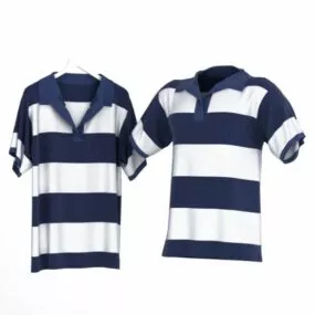 Men Shirt Zebra Pattern 3d model