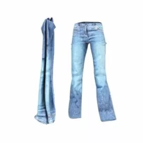 Women Jean Pant 3d model