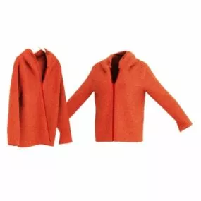 Red Windbreaker 3d model