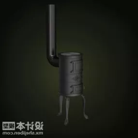 Restaurant Fireplace 3d model