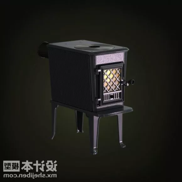 Greek Carved Fireplace 3d model