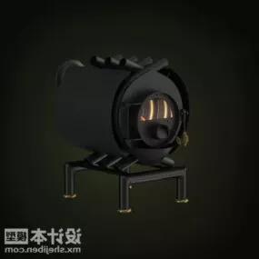 Industrial Fireplace 3d model