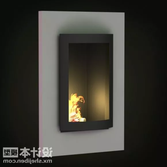 Minimalist Fireplace V1 3d model Minimalist Fireplace V1 3d model