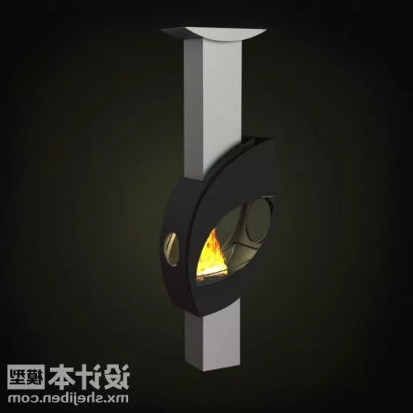 Classic Marble Fireplace Mantel 3d model