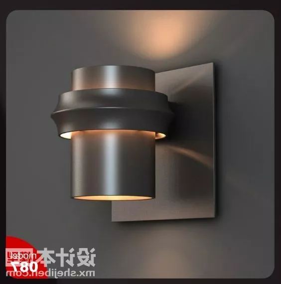 Iron Wall Lamp 3d model Iron Wall Lamp 3d model
