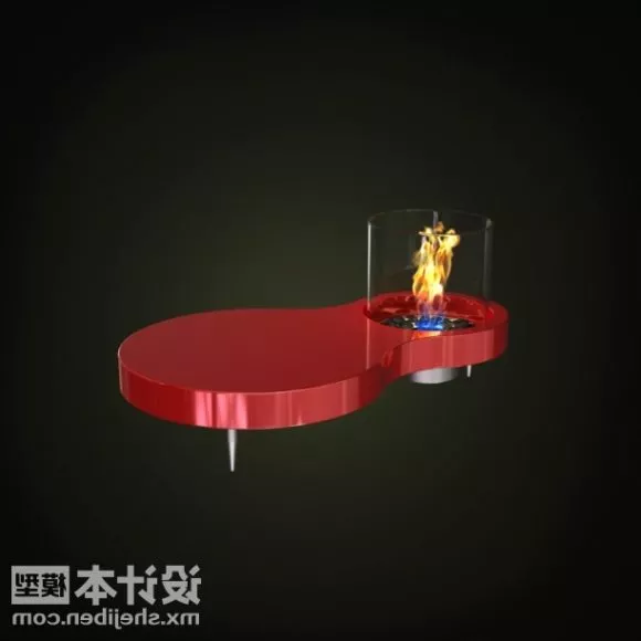 Modern Fireplace Admeto 3d model