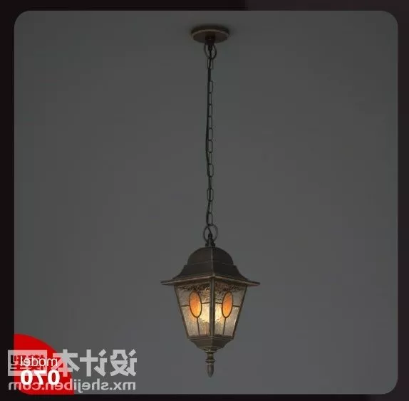 Classic Bronze Pendant Lamp 3d model Classic Bronze Pendant Lamp 3d model