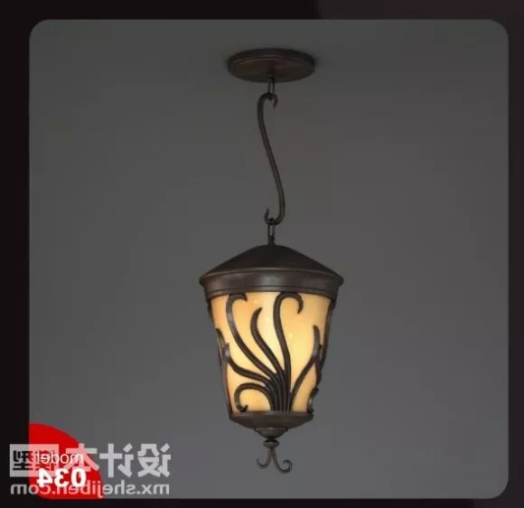 Brass Outdoor Lamp Ceiling Mount 3d model Brass Outdoor Lamp Ceiling Mount 3d model