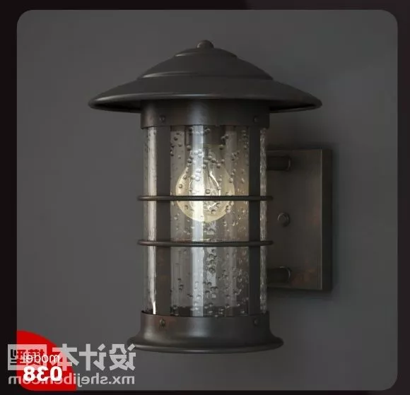 Antique Wall Lamp Industrial Style 3d model Antique Wall Lamp Industrial Style 3d model