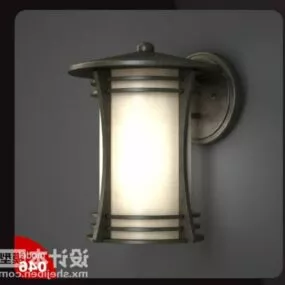 Wall Lamp Iron Cone Shaped 3d model