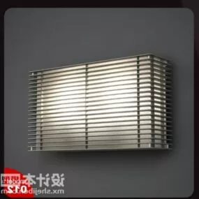 Wall Lamp Rectangular Shade 3d model