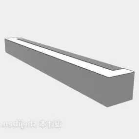 Outdoor Lamp Bar Shaped 3d model