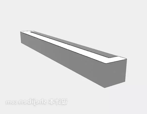 Outdoor Lamp Bar Shaped 3d model Outdoor Lamp Bar Shaped 3d model