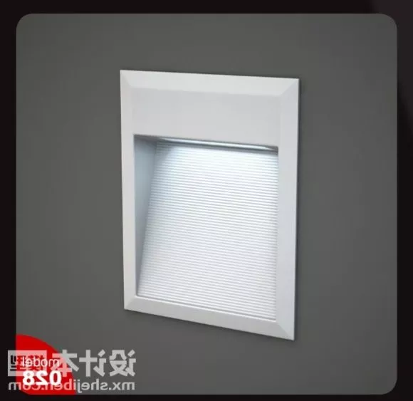 Outdoor Light Rectangular Shade 3d model Outdoor Light Rectangular Shade 3d model