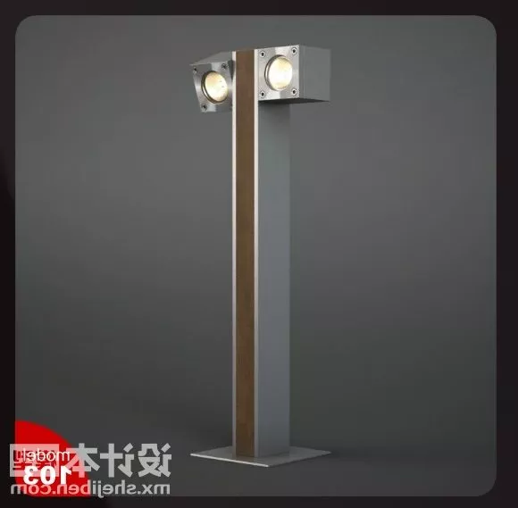 Two Side Outdoor Lamp 3d model Two Side Outdoor Lamp 3d model