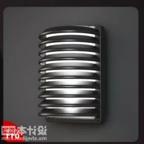 Iron Wall Lamp Strip Line Pattern 3d model