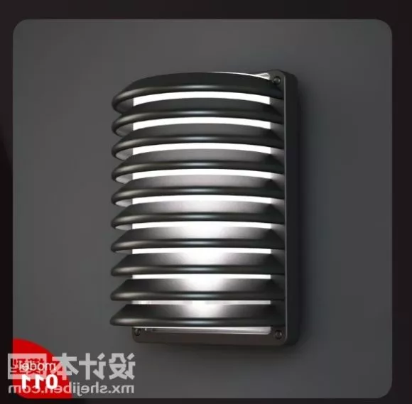 Iron Wall Lamp Strip Line Pattern 3d model Iron Wall Lamp Strip Line Pattern 3d model