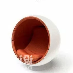 Modernism Egg Chair 3d model
