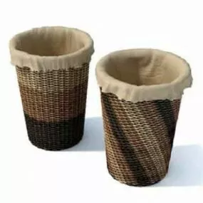 Rattan Bin 3d model