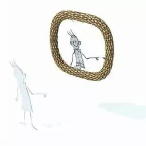 Round Mirror Frame Decoration 3d model