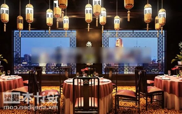 Asian Restaurant Table And Chair Set 3d model Asian Restaurant Table And Chair Set 3d model