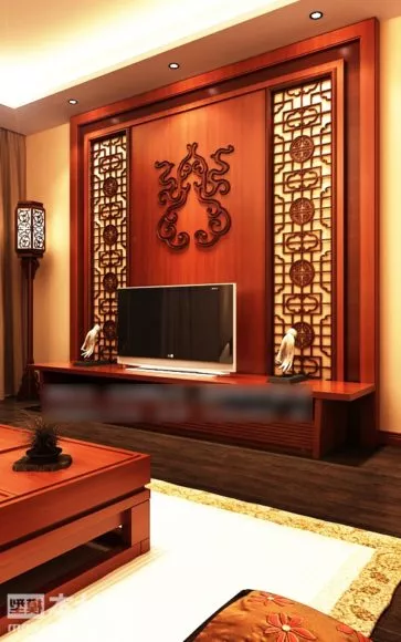 Textile Divider Screen With Antique Frame 3d model