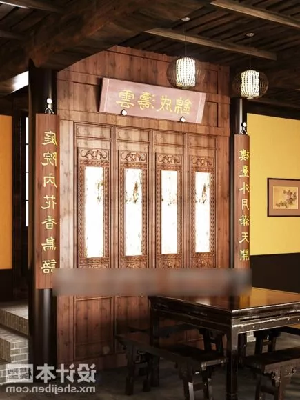 Classic Chinese Table And Chair Set 3d model Classic Chinese Table And Chair Set 3d model