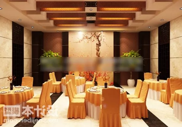 Luxury Restaurant Table And Chair Set 3d model Luxury Restaurant Table And Chair Set 3d model