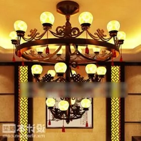 Vintage Iron Ceiling Light 3d model