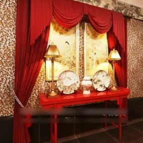 Royal Entrance Hall Cabinet V1 3d model