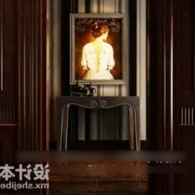Entrance Hall Cabinet European Furniture V1 3d model