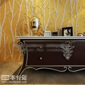 Beauty Entrance Hall Cabinet Classic Furniture 3d model