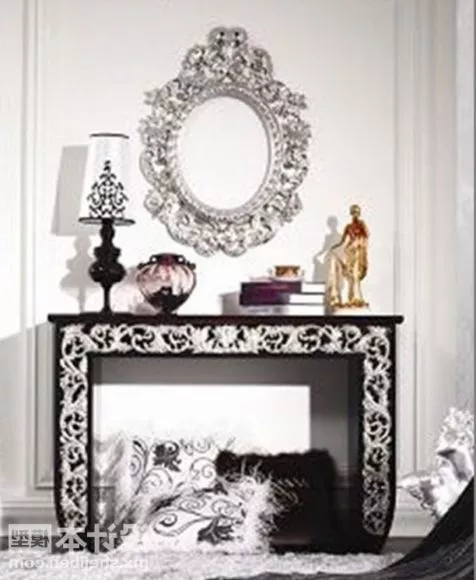 Wood Frame Rectangular Mirror On Wall 3d model