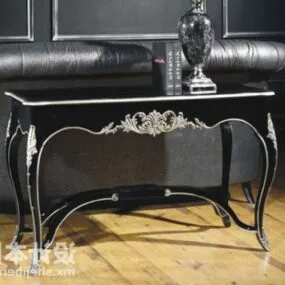 European Antique Entrance Hall Cabinet 3d model