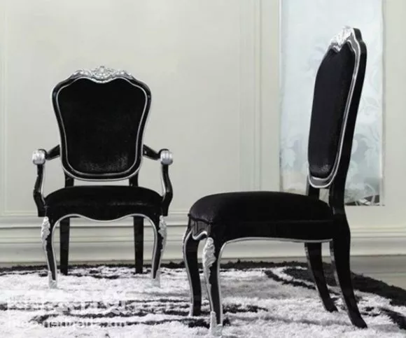 Black Chair Antique Design 3d model Black Chair Antique Design 3d model