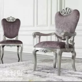 Royal Classic Armchair Set 3d model