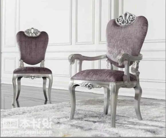 Simple Armchair With Wheels 3d model