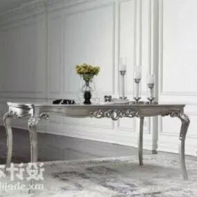 Antique Silver Coffee Table 3d model
