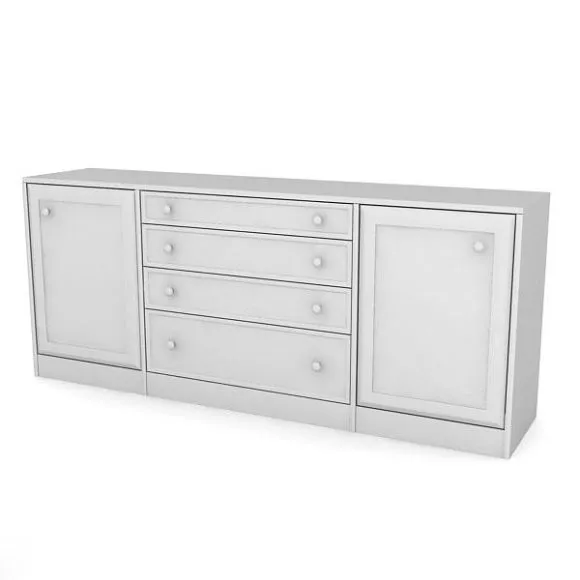 Mdf Tv Cabinet Antique Style 3d model Mdf Tv Cabinet Antique Style 3d model