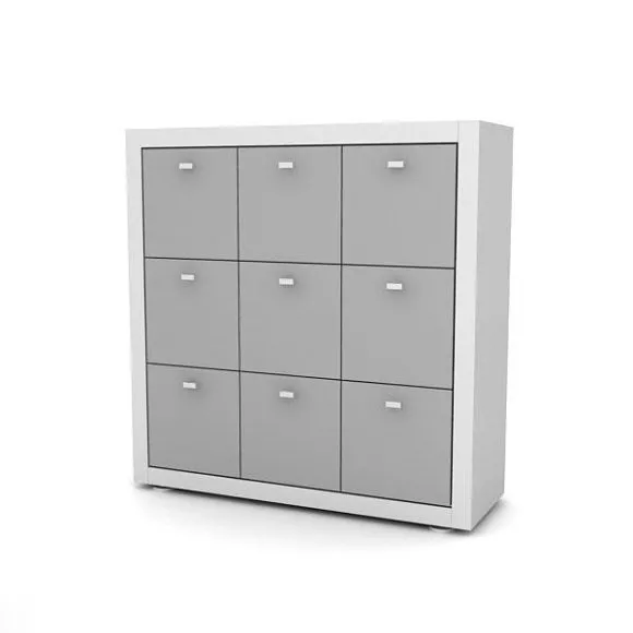 Minimalist Grey Office Cabinet 3d model Minimalist Grey Office Cabinet 3d model