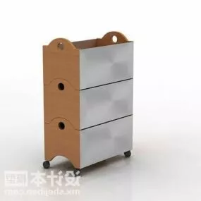 Modern Shoes Cabinet 3d model
