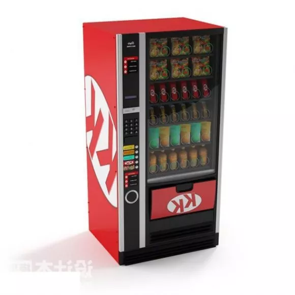 Drinkware Vending Machine 3d model Drinkware Vending Machine 3d model