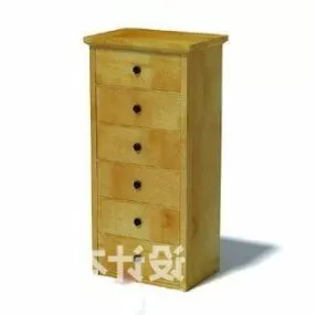 Six Bucket Cabinet 3d model