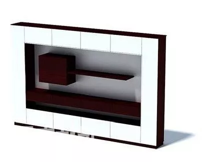 Black Lcd Flat Tv 3d model