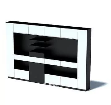 Living Room White Tv Cabinet 3d model Living Room White Tv Cabinet 3d model