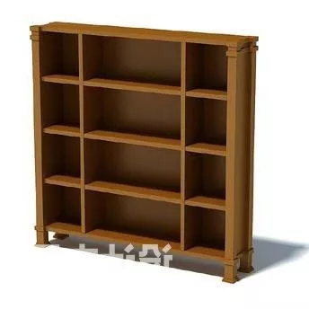 Books Library Stack 3d model