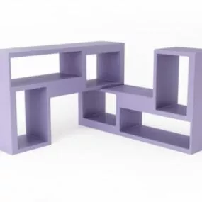 Corner Bookshelf 3d model