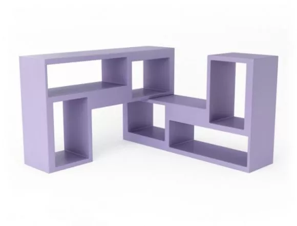 Chinese Bookshelf Wooden 3d model